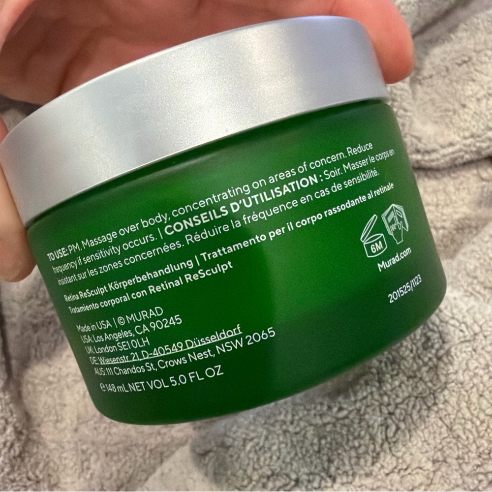 Murad Resurgence Retinal ReSculpt Body Treatment 5.0fl oz/148ml Cellulite Lifts - Picture 3 of 3
